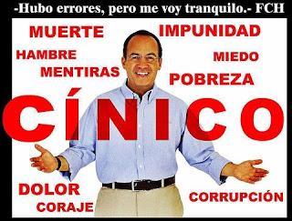 Calderón huye de México cual vulgar ladrón o mejor dicho asesino