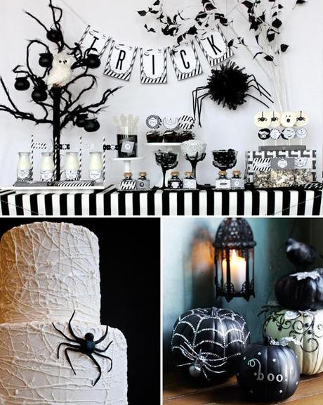 halloween blanco y negro