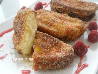 TORRIJAS RELLENAS DE CREMA