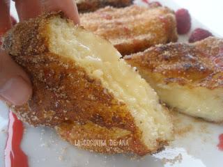 TORRIJAS RELLENAS DE CREMA