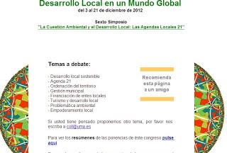 Noveno Congreso Internacional sobre Desarrollo Local en un Mundo Global