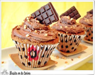 Cupcakes Dulce de leche y chocolate (2 Decoraciones)