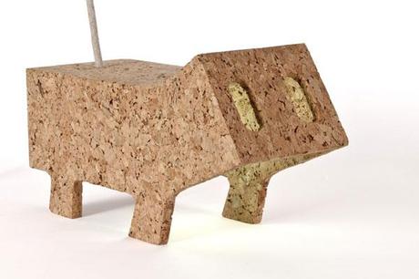 Passa Cabos :: lámpara de corcho