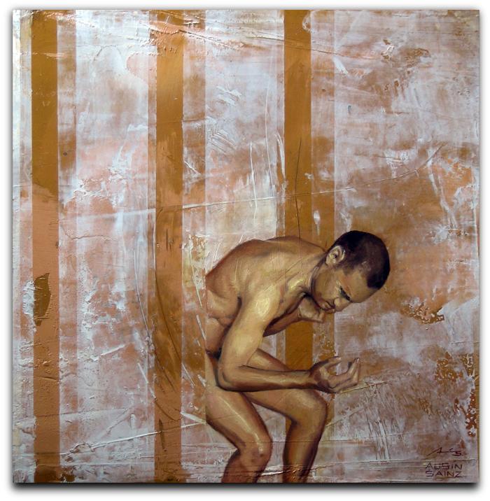 Pintura formato mediano. M.