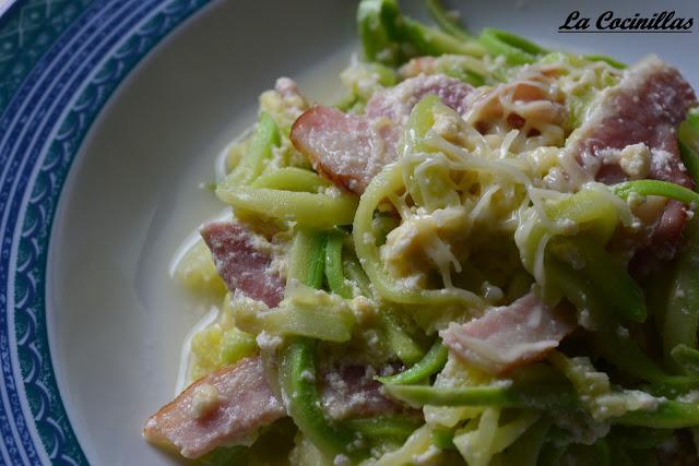 CALABACINES A LA CARBONARA