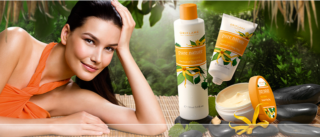 ORIFLAME CATÁLOGO ACTUAL: NUEVA LINEA PURE NATURE DE PATCHULI Y YLANG-YLANG