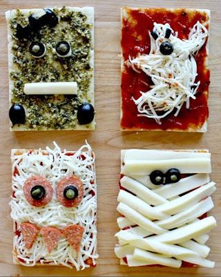 Pizzas terroríficas para Halloween