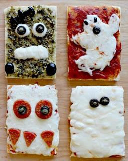 Pizzas terroríficas para Halloween