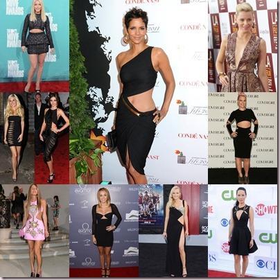 Las celebrities apuestan por los vestidos cutout