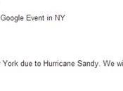 Google canceló evento previsto para este lunes debido huracán Sandy