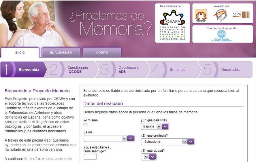 Proyecto Memoria, una nueva herramienta de Detección Precoz