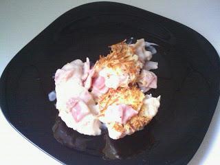 Solomillo de pollo con bechamel gratinado