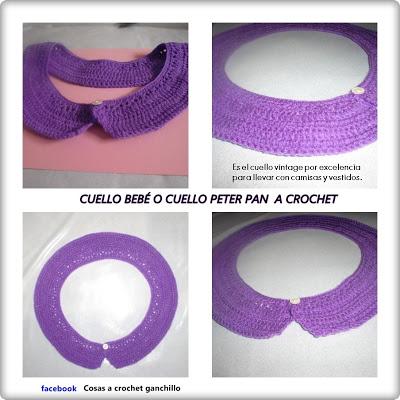 CUELLO PETER PAN A CROCHET