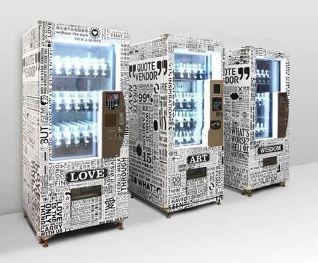 La primera máquina expendedora de citas textuales