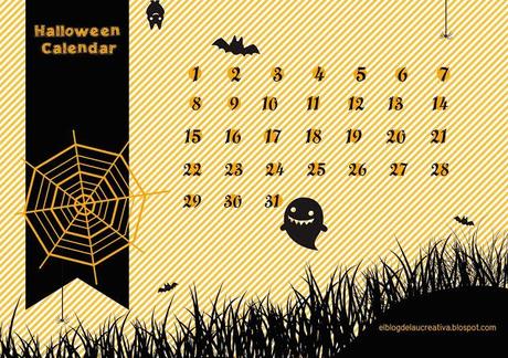Imprimible: Halloween Calendar