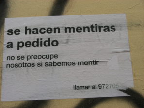 Mentiras…