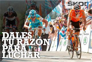 ŠKODA motiva a los ciclistas de la Vuelta a España con 3.360 razones para luchar