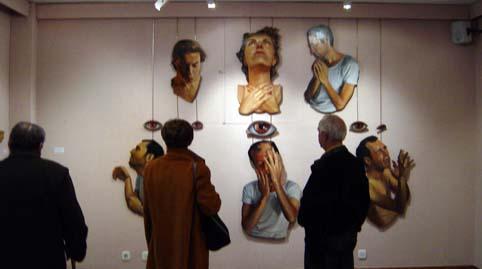 Recortables en DM. Formatos variados.Técnica: óleo.