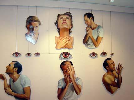 Recortables en DM. Formatos variados.Técnica: óleo.