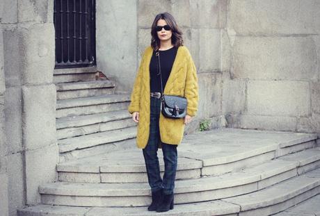 Mustard Oversize Cardigan