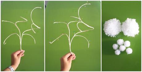 Diy: Los jarrones y los ramilletes de pompones de Erika