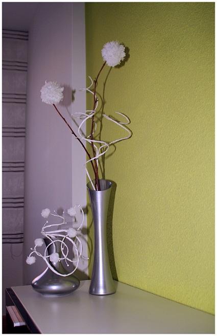 Diy: Los jarrones y los ramilletes de pompones de Erika