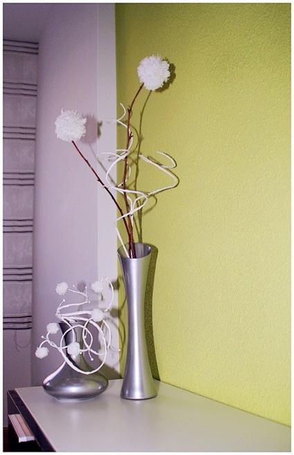 Diy: Los jarrones y los ramilletes de pompones de Erika