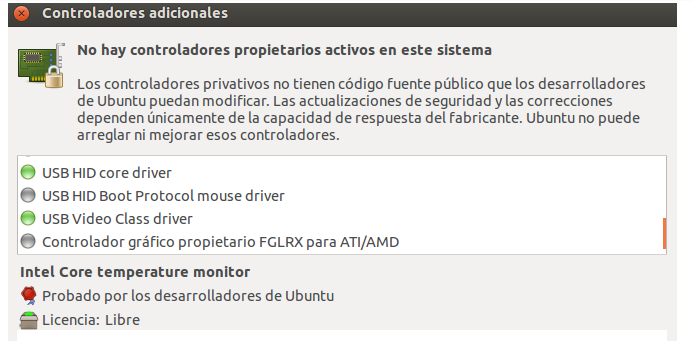 controladores Ubuntu 12.10: ¿Controladores adicionales? ¿Donde estaís?