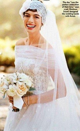 El vestido de novia de Anne Hathaway . Más imágenes - Paperblog