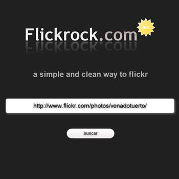 Flickrock, presenta tus fotos de Flickr de manera elegante