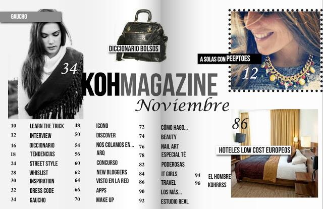 ¡KOH magazine Noviembre!
