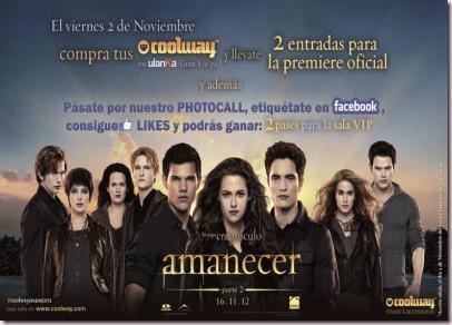 Coolway Amanecer 2 thumb COOLWAY revolucionará a los seguidores de la saga CREPÚSCULO este viernes 2 de noviembre en Madrid‏