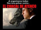 golpeando opositores.