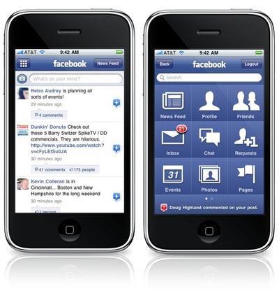 Facebook para IPhone