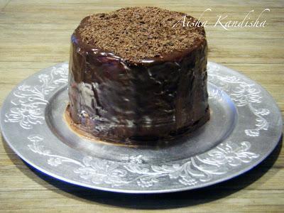 TARTA RAYADA DE TRUFA Y CHOCOLATE