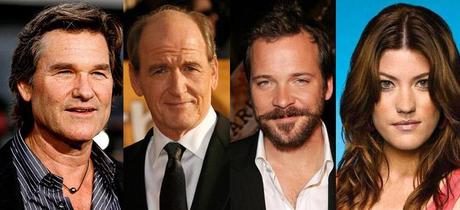 Kurt Russell, Peter Sarsgaard, y Richard Jenkins en Bone Tomahawk