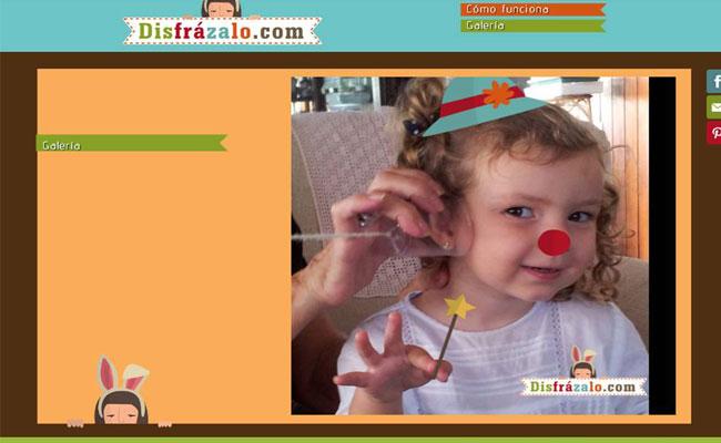 disfrazalo niña Una divertida web para disfrazar las fotos