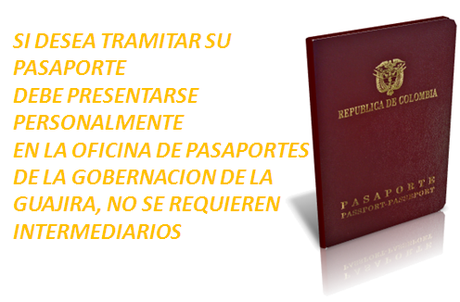 Gobernación de La Guajira, Moderna y eficaz con el: Pasaporte Lectura Mecánica 2012