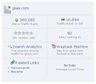 Giiaa Vs El Sabor de mi Tierra Guajira, posicionamiento en la Web