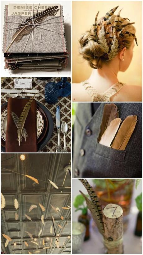 Inspiration. Feathers at your wedding Inspiration. Feathers at your wedding