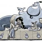 10 personajes de Disney dibujados como parte de Star Wars