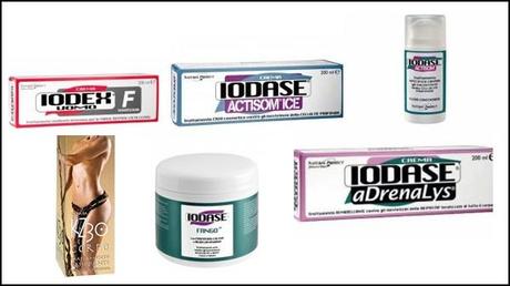 Iodase, productos reafirmantes y anticeluliticos