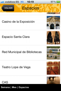 Agenda ICAS, aplicación movil para estar al dia sobre la cultura de Sevilla
