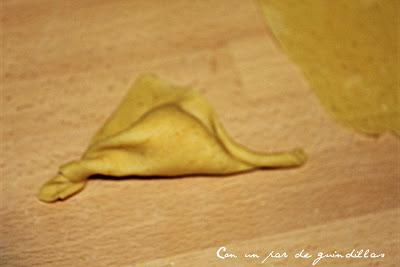 Tortellini de calabaza con salsa de curry