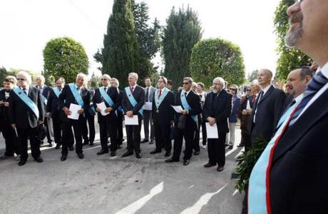 Homenaje de los masones a los republicanos vctimas del franquismo en Alicante.