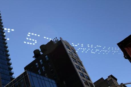 Look up!!! #DefendTheArts Skywriting
