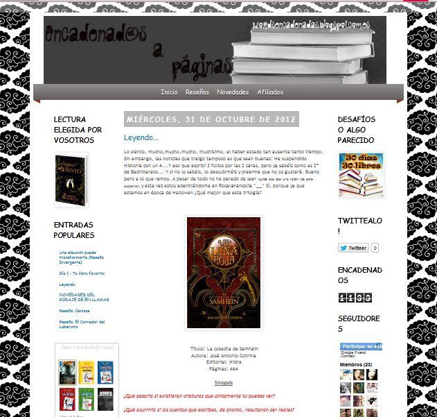 Blogueros: Encadenad@s a páginas