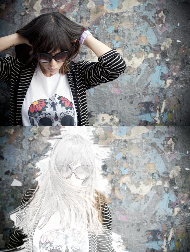 leather skirt likes skull