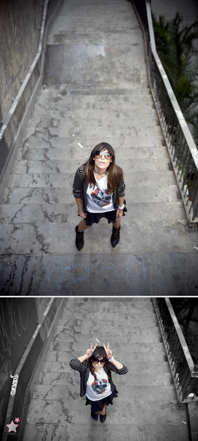 leather skirt likes skull