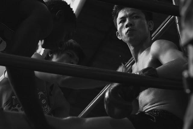 Muay-thai en B/N